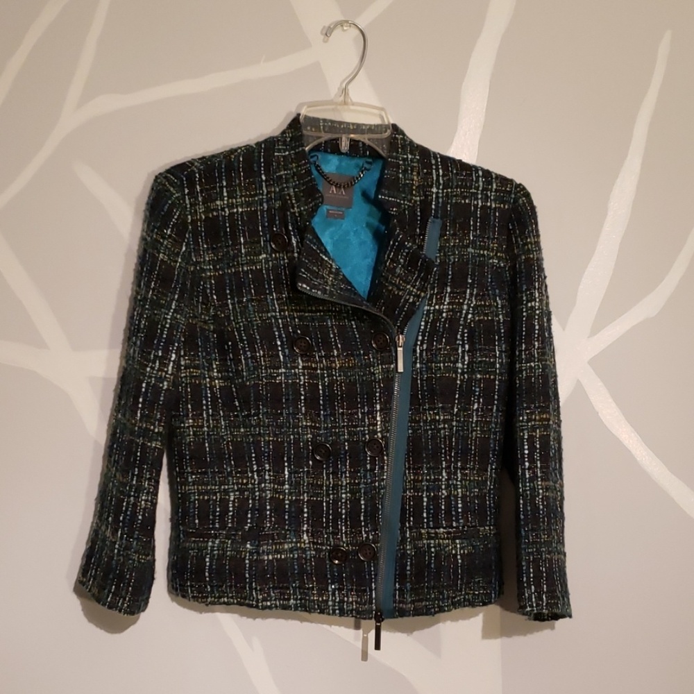 Armani exchange plaid jacket